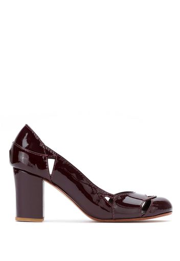 Sarah Chofakian 'Bruxelas' Lackleder-Pumps - Rot