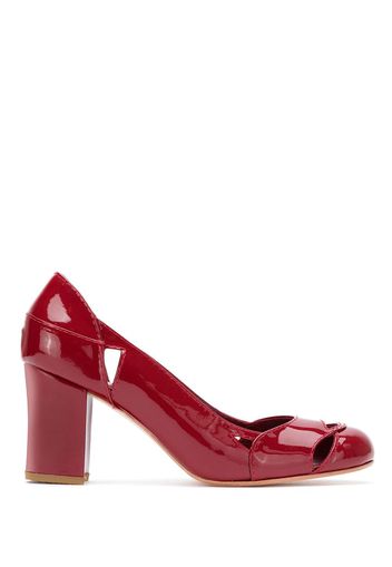 Sarah Chofakian 'Bruxelas' Lackleder-Pumps - Rot