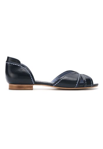 Sarah Chofakian Sandalen aus Leder - Blau