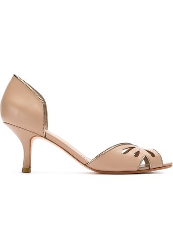 Sarah Chofakian Pumps mit Kitten-Heel-Absatz - Nude