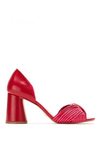 Sarah Chofakian Pumps mit Neondetails - Rot