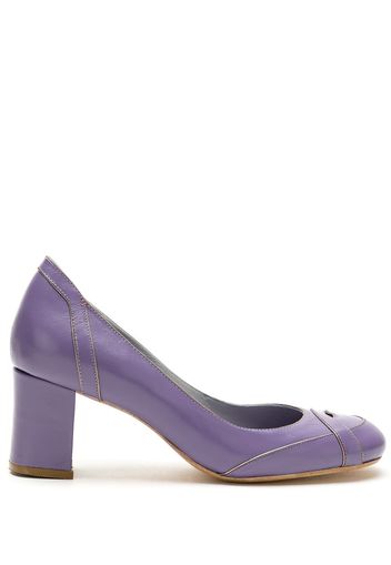 Sarah Chofakian Pumps aus Leder - Violett