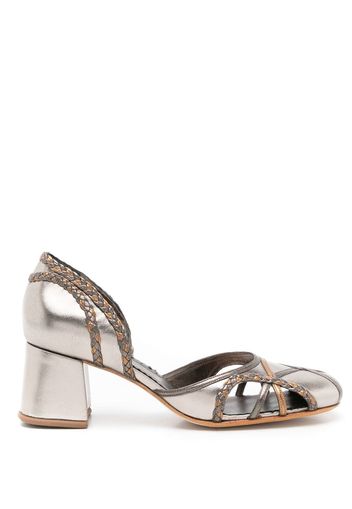 Sarah Chofakian Molly Pumps 40mm - Metallisch