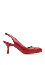 Sarah Chofakian Pumps aus Leder - Rot