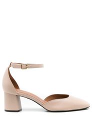 Sarah Chofakian Pumps mit Blockabsatz - Nude