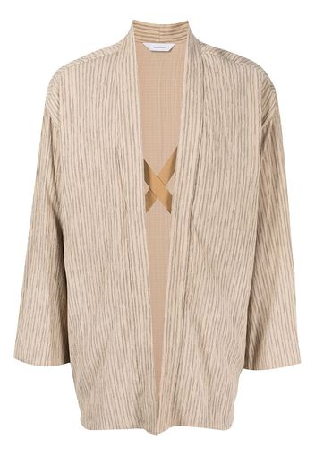 Sasquatchfabrix. striped kimono jacket - Gelb