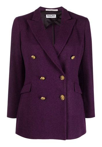 SAULINA tailored double-breasted jacket - Violett