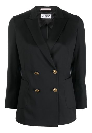 SAULINA double-breasted blazer - Schwarz