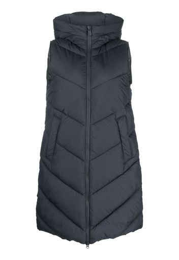 Save The Duck chevron-quilted hooded gilet - Blau