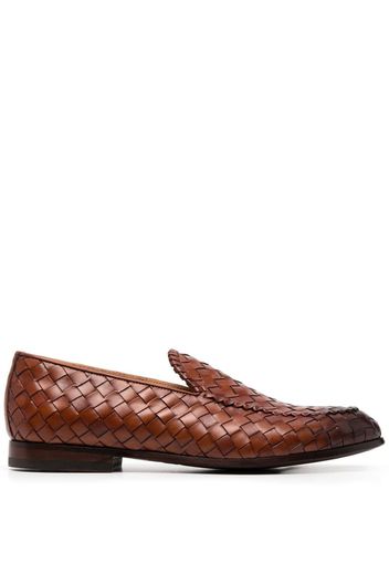 Scarosso Vittorio Loafer mit Webmuster - Braun