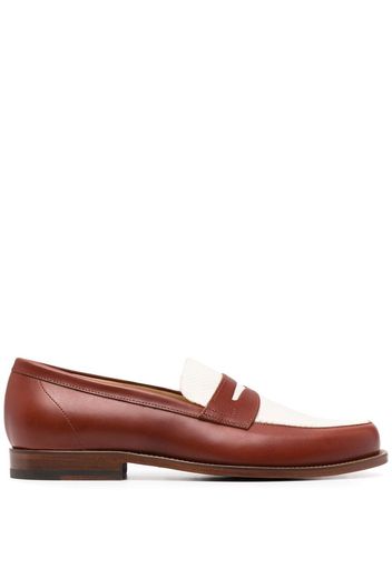 Scarosso Havana Loafer in Colour-Block-Optik - Braun