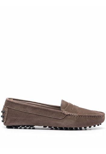 Scarosso Ashley Loafer aus Wildleder - Nude