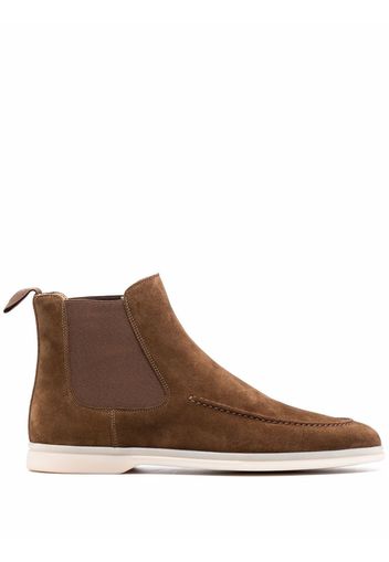 Scarosso ankle-length suede boots - Braun