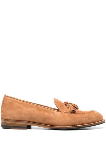 Scarosso Sienna suede loafers - Nude