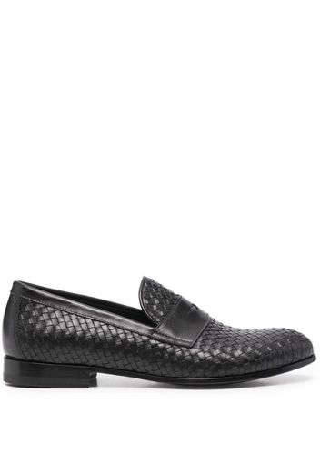 Scarosso Delfina woven leather loafers - Schwarz