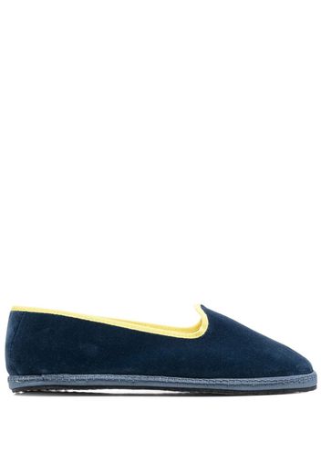 Scarosso x YOLO Seaside Samt-Slipper - Blau