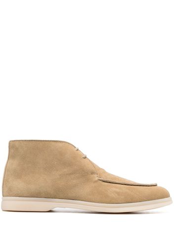 Scarosso Artura suede desert boots - Nude