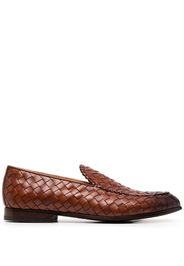 Scarosso Vittorio Loafer mit Webmuster - Braun