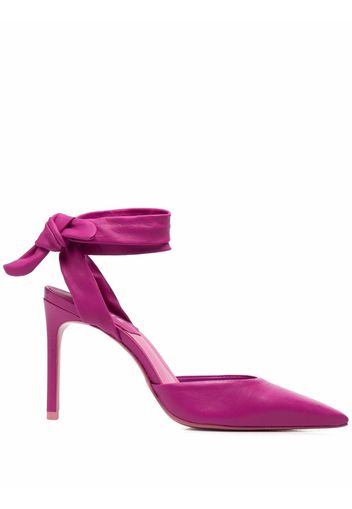 Schutz Spitze Pumps aus Wildleder - Rosa