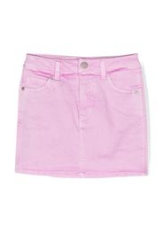 Scotch & Soda logo-patch denim skirt - Rosa