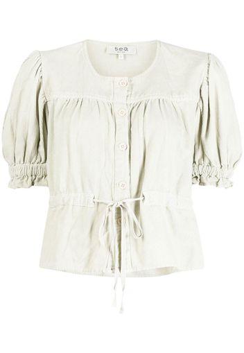 Sea Tyla Twill corduroy top - Nude