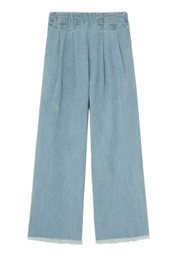 Sea Weite Jeans mit Bundfalten - Blau