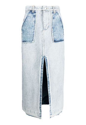 Sea Oona denim maxi skirt - Blau