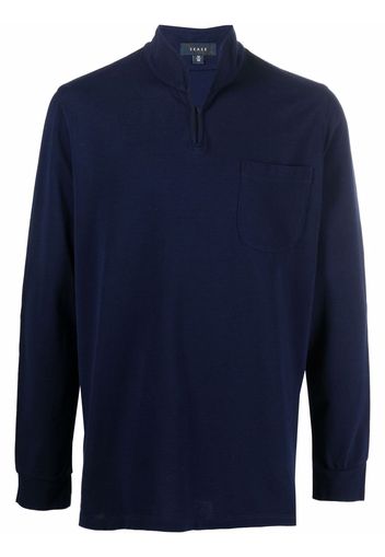 Sease Ellen long-sleeve polo shirt - Blau