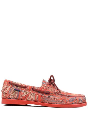 Sebago all-over paisley-print loafers - Rot