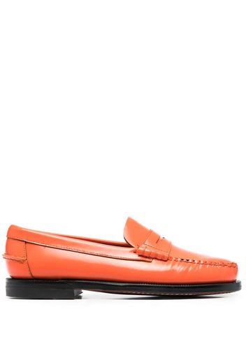 Sebago penny strap leather loafers - Orange