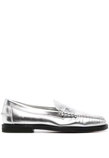 Sebago metallic slip-on loafers - Silber