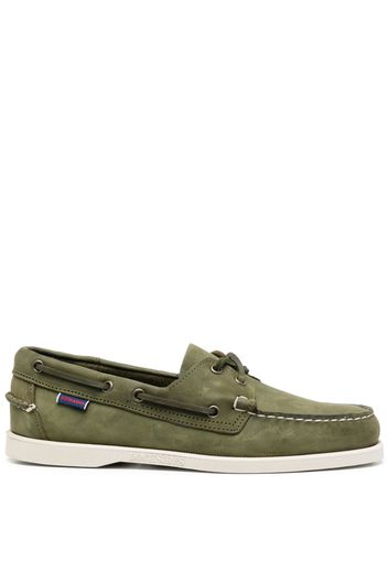 Sebago suede boat shoes - Grün