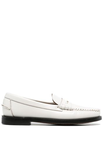 Sebago Dan penny-slot flat leather loafers - Weiß