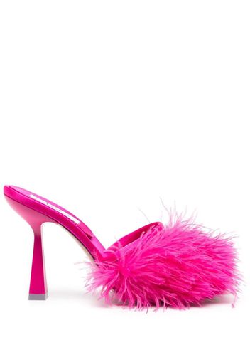 Sebastian Milano Sebastian 110mm feather-trim sandals - Rosa