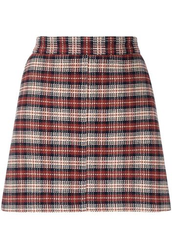 See by Chloé plaid A-line mini skirt - Rot