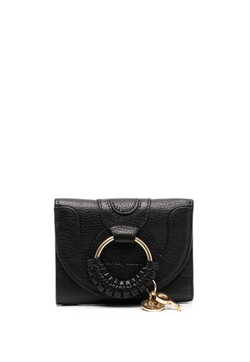 See by Chloé logo-pendant hoop purse - Schwarz