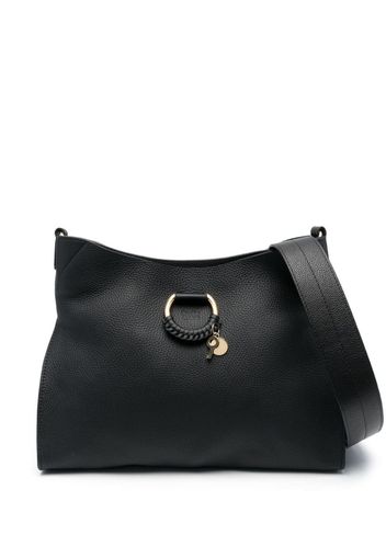 See by Chloé charm-detail leather tote bag - Schwarz