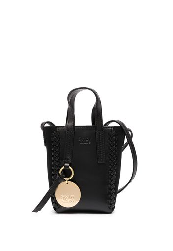 See by Chloé woven-trim tote bag - Schwarz