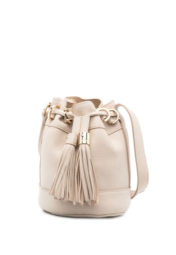 See by Chloé small Vicki leather bucket bag - Nude