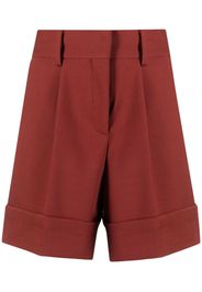 See by Chloé cuff-detail tailored shorts - Braun