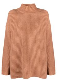 See by Chloé Gerippter Oversized-Pullover - Braun