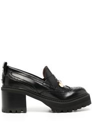 See by Chloé Aryel 70mm logo-charm loafers - Schwarz