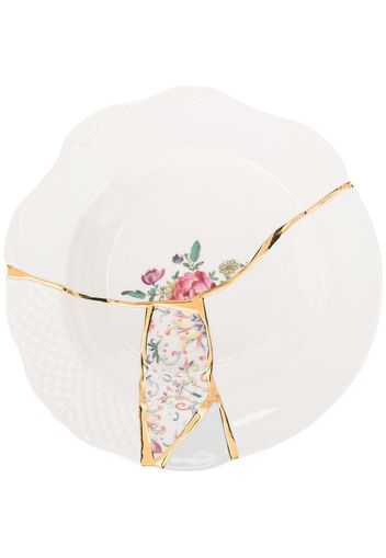 Seletti 'Kintsugi' Dessertteller - Weiß