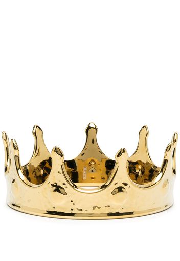 Seletti Goldfarbene Krone aus Porzellan