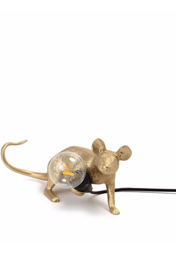 Seletti lying down mouse lamp - Gold