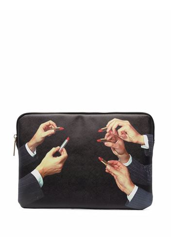 Seletti x Toiletpaper Laptoptasche - Schwarz