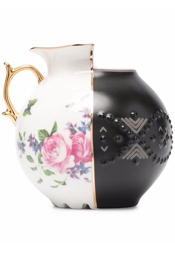 Seletti Vase mit Print - Schwarz