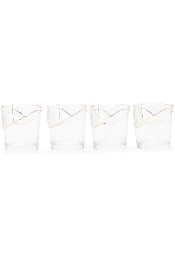 Seletti Bicchieri Kintsugi glasses (set of four) - Nude