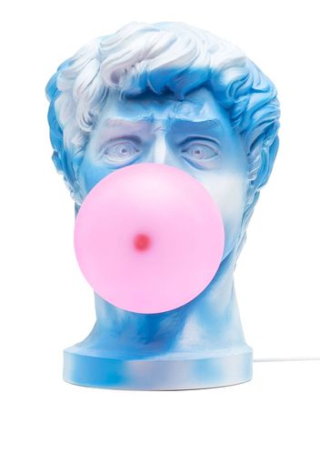 Seletti bubble-gum ceramic head sculpture - Blau