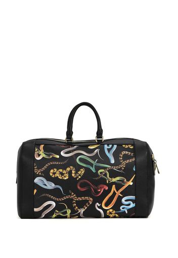 Seletti graphic print holdall bag - Schwarz